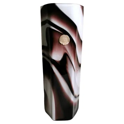 Pre-owned Carlo Moretti Moretti Carlo Murano Vase In Colored Opaline Glass In Black