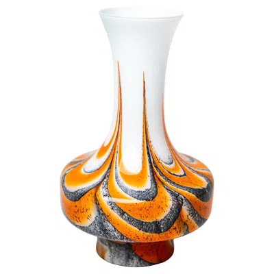 Pre-owned Carlo Moretti Opaline Glass Vase By , Italy, 1960 In Sand