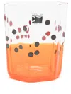 Carlo Moretti Painted Glass Vase In Orange