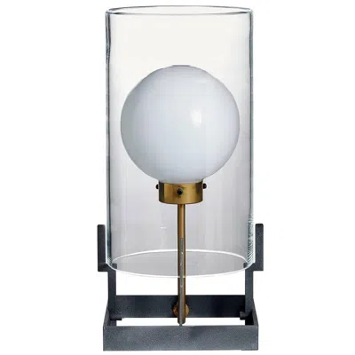 Pre-owned Carlo Moretti Quati  Contemporary Mouth Blown Clear Murano Glass Table Lamp In Transparent