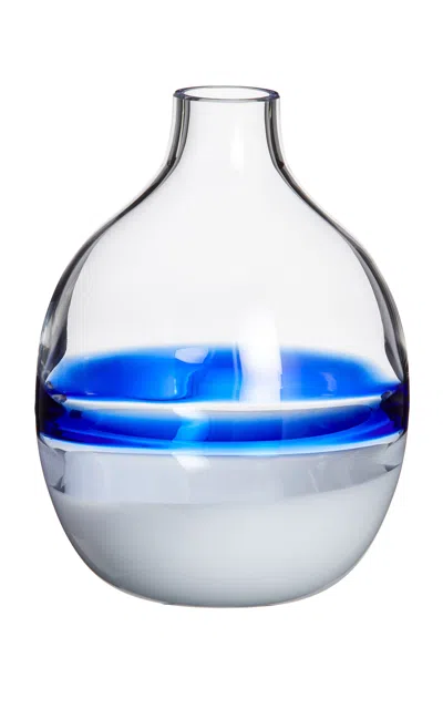 Carlo Moretti Single Flower; Vase In Blue