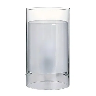 Pre-owned Carlo Moretti Small Cilla  Contemporary Mouth Blown Clear Murano Glass Table Lamp In Transparent