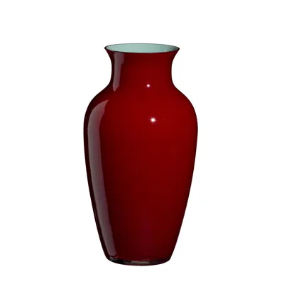 Pre-owned Carlo Moretti Small I Cinesi Vase In Dark Red By