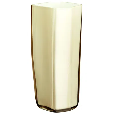 Pre-owned Carlo Moretti Small Torre Vase In Beige By  In Brown