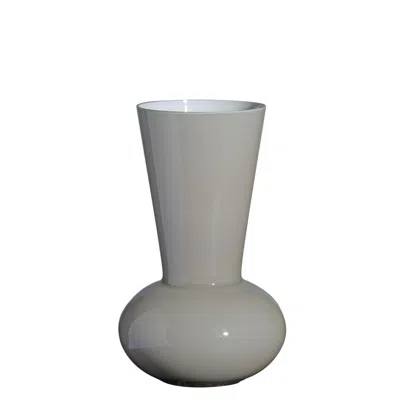 Pre-owned Carlo Moretti Small Troncosfera Vase In Grey By  In Gray