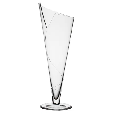 Pre-owned Carlo Moretti Trittico  Vase By  In Transparent