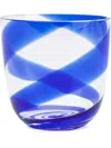 Carlo Moretti Twist Stripe Glass In Blue