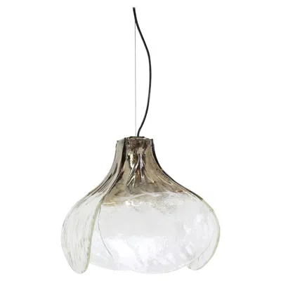 Pre-owned Carlo Nason 1 Of 3 Murano Pendant Light Designed By  For Mazzega, 1970s In Transparent