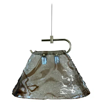 Pre-owned Carlo Nason 60s 70s Lamp Light  Mazzega Kalmar Murano Ceiling Lamp In Transparent