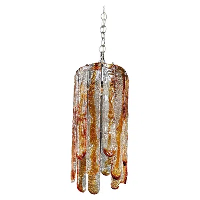 Pre-owned Carlo Nason Cascade Mazzega Chandelier By  For Mazzega In Murano Glass, 1970 In Brown