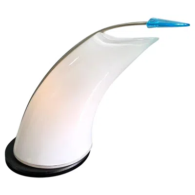 Pre-owned Carlo Nason Exceptional Murano Dimmable Glass Table Lamp By A.v. Mazzega, Italy Circa 1960 In Sand