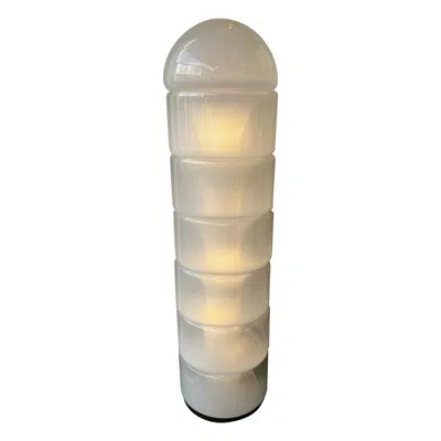 Pre-owned Carlo Nason Floor Lamp Lt316 Murano Glass By  For Mazzega, Italy, 1970s In Sand