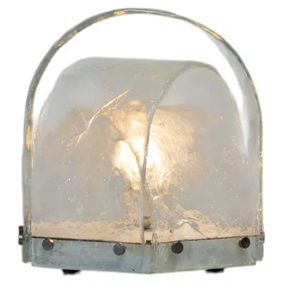 Pre-owned Carlo Nason For Mazzega Sculptural Table Lamp In Beige