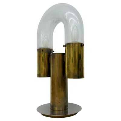 Pre-owned Carlo Nason For Mazzega Table Lamp , 1970s In Brown