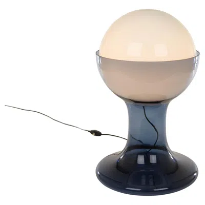 Pre-owned Carlo Nason Large Blue Lt 216 Table Lamp By  For A.v. Mazzega, 1960s