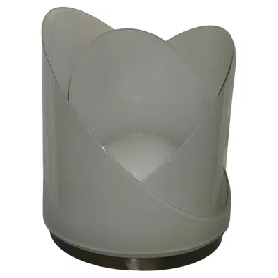 Pre-owned Carlo Nason Large Vintage White Glass Lamp Model Lt300 By  For Mazzega
