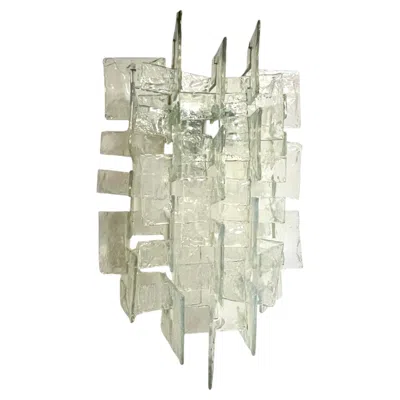 Pre-owned Carlo Nason Mazzega Murano Wall Light, , Circa 1960's / 70's In Sand