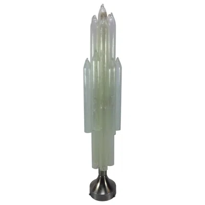 Pre-owned Carlo Nason Mid Century Italian Mazzega Murano &  Rocket Floor Lamp, 1960's In Transparent