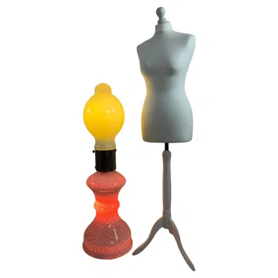 Pre-owned Carlo Nason Mid-century "birillo" Floor Lamp Attributed To  For Mazzega, 1960s In Brown