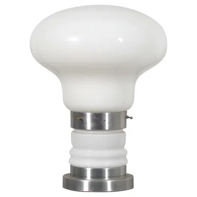 Pre-owned Carlo Nason Mid-century C. Nason For Mazzega Aluminium And Murano Glass Table Lamp 70s Italy In Transparent