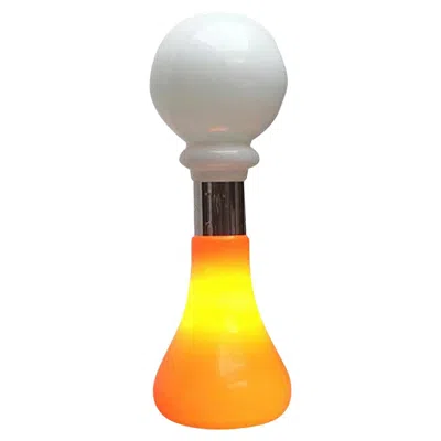 Pre-owned Carlo Nason Mid-century Italian Glass Floor Lamp By  For Mazzega, 1960s In Orange
