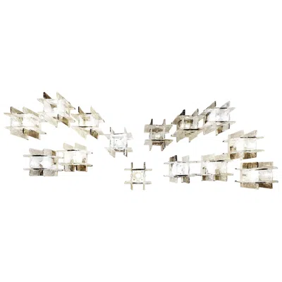 Pre-owned Carlo Nason Mid-century Modern Pair Of Sconces By  For Mazzega, 1970s In Sand