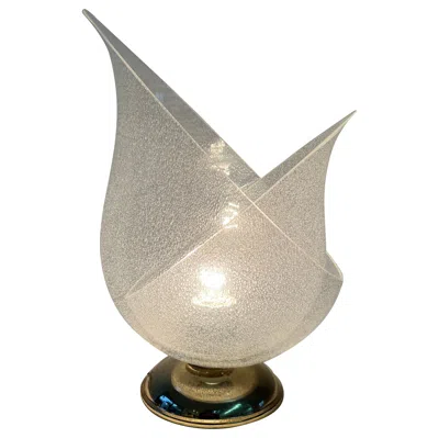 Pre-owned Carlo Nason Mid-century Modern Table Lamp By  For Mazzega In Murano Glass Ca 1968 In Brown