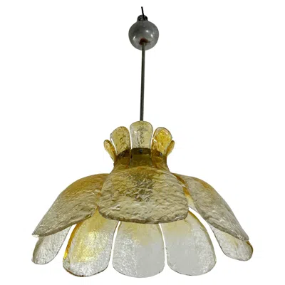 Pre-owned Carlo Nason Mid-century Murano Glass Chandelier, 1960s Attributed To  In Brown