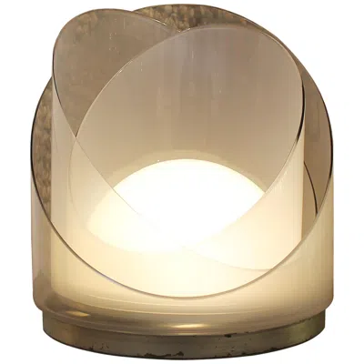 Pre-owned Carlo Nason Modulable Table Lamp By  For Mazzega In Sand