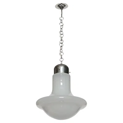 Pre-owned Carlo Nason Murano Glass Ceiling Pendant Light Attribute , Italy 1960s In Transparent