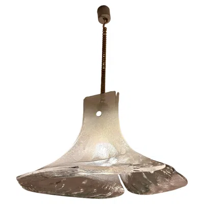 Pre-owned Carlo Nason Murano Hanging Lamp By  For J.t. Kalmár In Brown