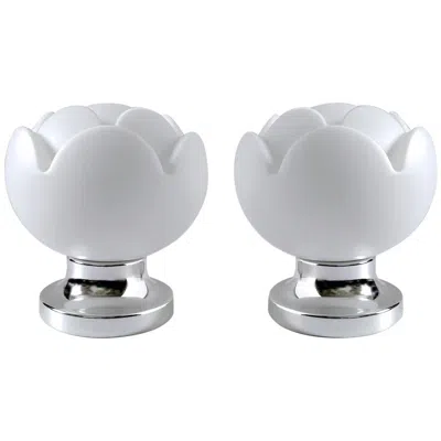 Pre-owned Carlo Nason Pair Of Lovely German Vintage Sculptural Glass Table Or Bedside Lights, 1970s In Transparent