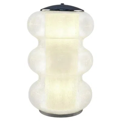Pre-owned Carlo Nason Sculptural Murano Glass Table Lamp Attributed To  For Mazzega In White