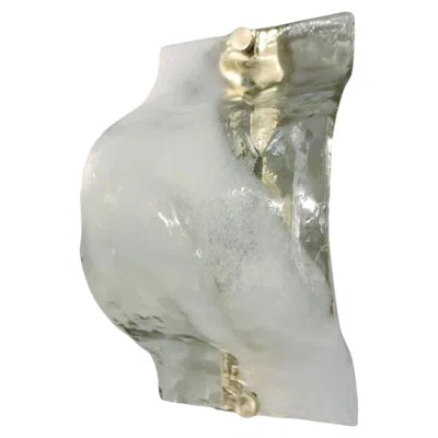 Pre-owned Carlo Nason Set Of 4 Murano Sconces By  For Mazzega In Clear