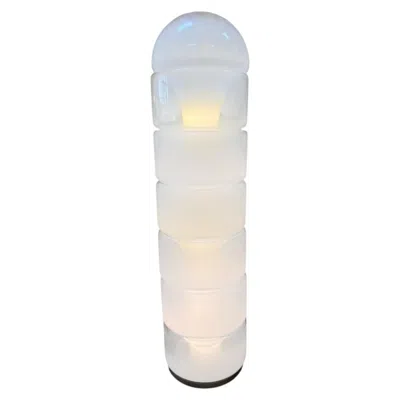 Pre-owned Carlo Nason �sfumato� Lt316 Murano Glass Floor Lamp For Vetrerie Nason In Clear