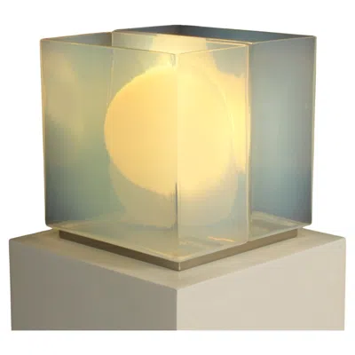 Pre-owned Carlo Nason Table Lamp Lt323 For Mazzega, Italy, 1960's In Sand