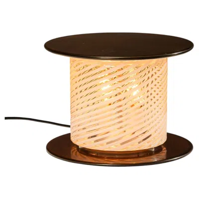 Pre-owned Carlo Nason Table Lamp Mod Lt385 For Mazzega, Italy 1970's In Orange
