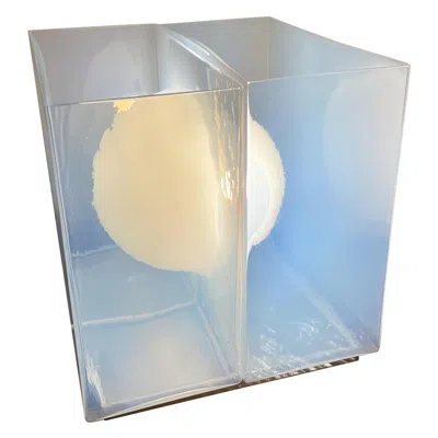 Pre-owned Carlo Nason Table Lamp/vase Model 'lt323' By  For Mazzega, Italy, 1960s In Transparent