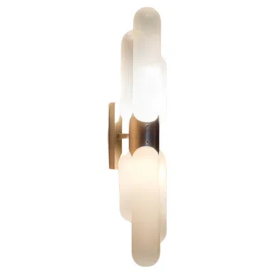 Pre-owned Carlo Nason Torpedo Wall Sconce Designed By  For Mazzega, 1960s In White