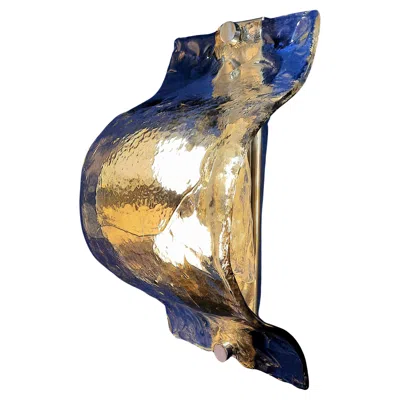 Pre-owned Carlo Nason Wall Light Model Cloud, , A.v.mazzega, 1969 In Brown