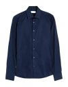 Carlo Pignatelli Cerimonia Man Shirt Midnight Blue Size 15 Cotton In Blue