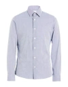 Carlo Pignatelli Cerimonia Man Shirt Midnight Blue Size 15 ½ Cotton, Polyamide, Elastane