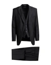 Carlo Pignatelli Classico Man Suit Charcoal Size 42 Silk, Viscose, Polyester In Grey