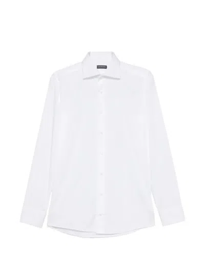 Carlo Pignatelli Long-sleeve Spread-collar Shirt In White