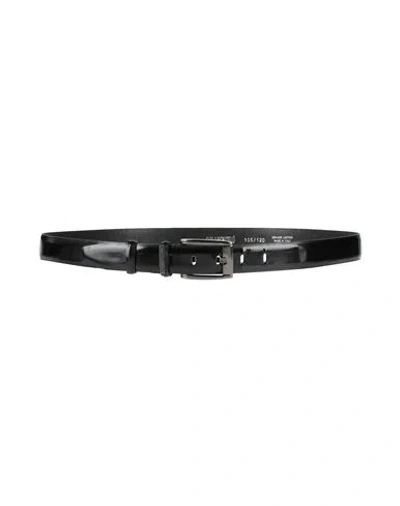 Carlo Pignatelli Man Belt Black Size 43.5 Leather