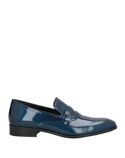 Carlo Pignatelli Man Loafers Blue Size 8 Leather