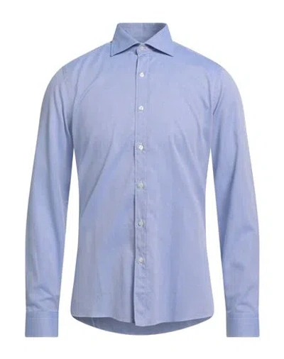 Carlo Pignatelli Man Shirt Blue Size 15 ¾ Cotton