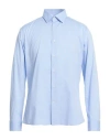Carlo Pignatelli Man Shirt Light Blue Size 16 ½ Cotton In Blue