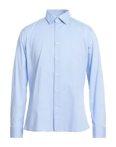 Carlo Pignatelli Man Shirt Light Blue Size 16 ½ Cotton