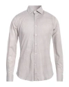 Carlo Pignatelli Man Shirt Light Brown Size 15 ¾ Cotton, Elastane In Beige